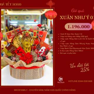 Giỏ quà Xuân Như Ý 01